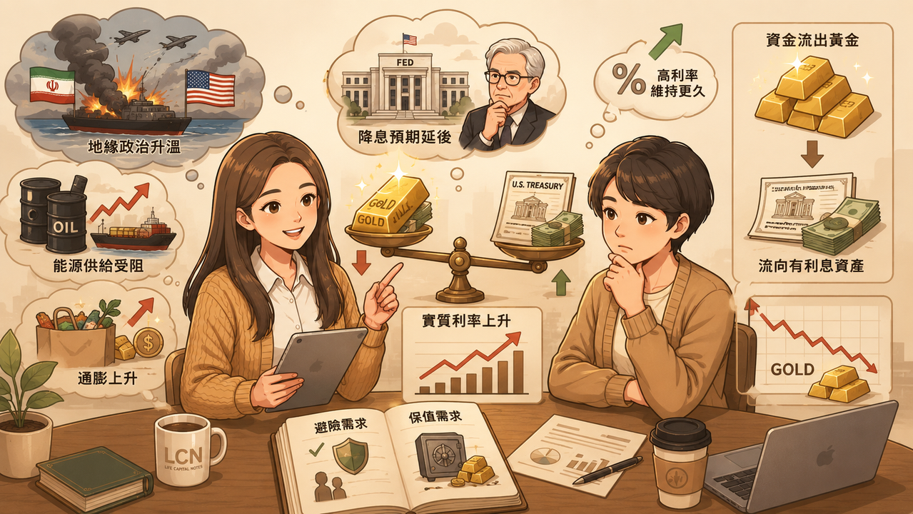 通膨創三年新高，黃金卻跌了？市場真正擔心的不是通膨