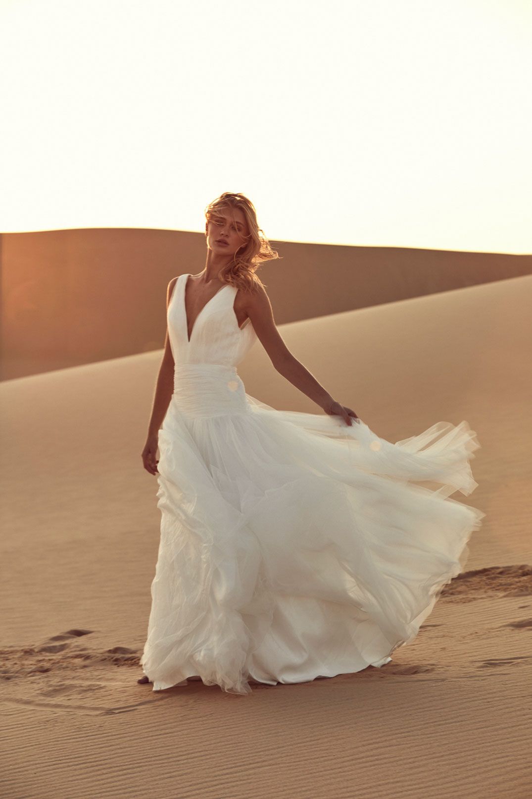 Chosen By One Day: Desert Rose Collection editorial bridal laurel gown
