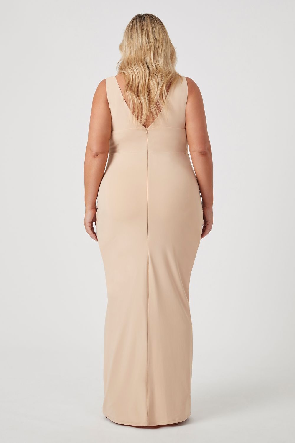 chosen-lining-curve-vneck-nude