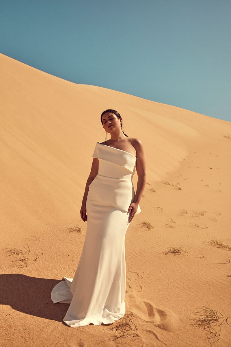 Chosen By One Day: Desert Rose Collection editorial bridal curve morris gown