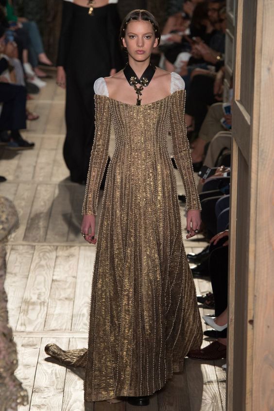 Bridal trends for 2017 gold corset gown