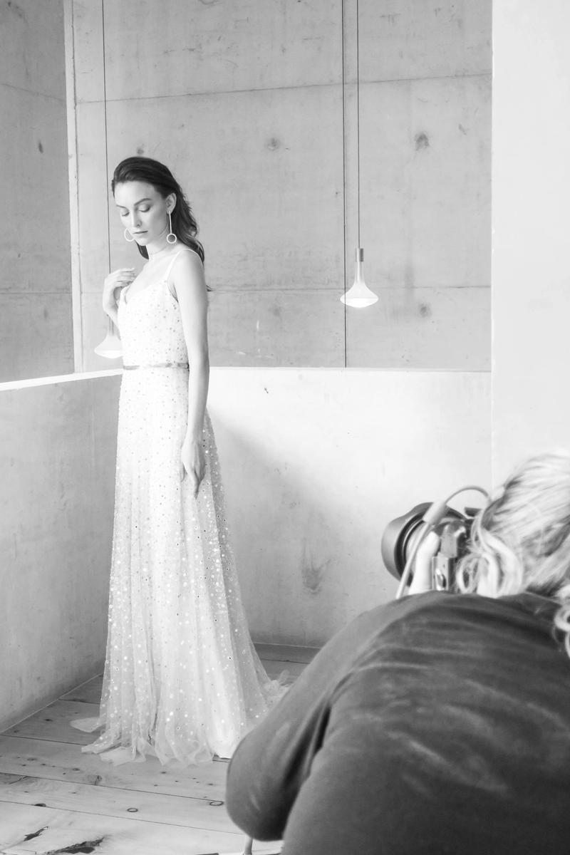 Behind the scenes: Chosen Empire Collection chosen by one day bridal wedding gown houston gown