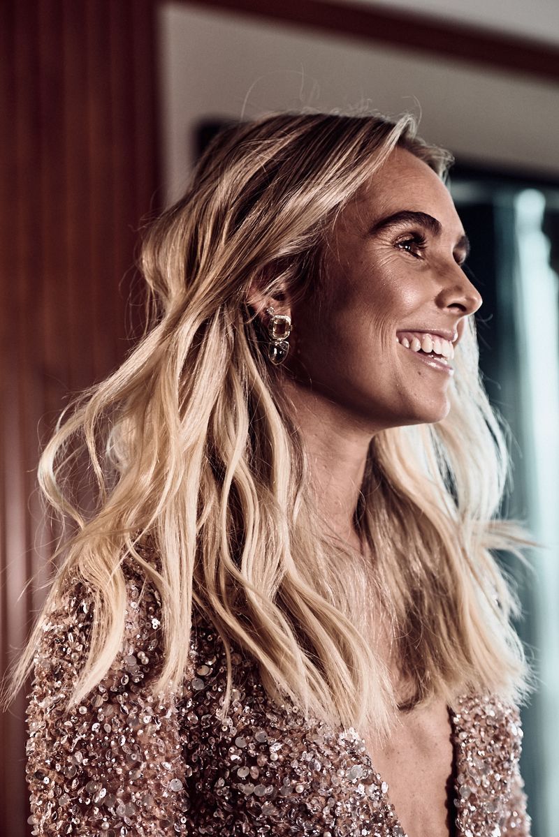 One Day 2018 Brownlow Medal bespoke red carpet gown afl hannah