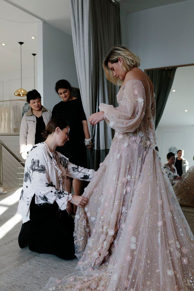 The making of a bespoke wedding dress one day bridal