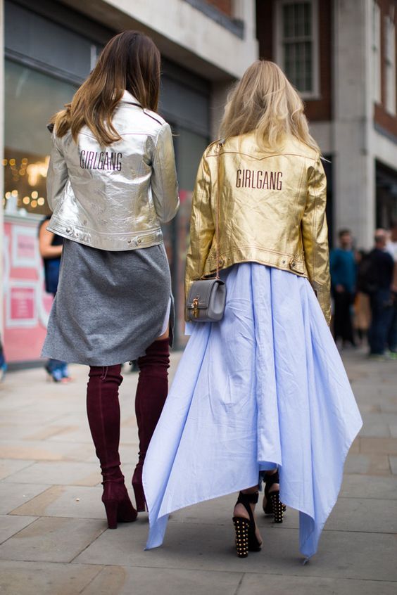 Dressing for winter metallic coats embroidered jacket