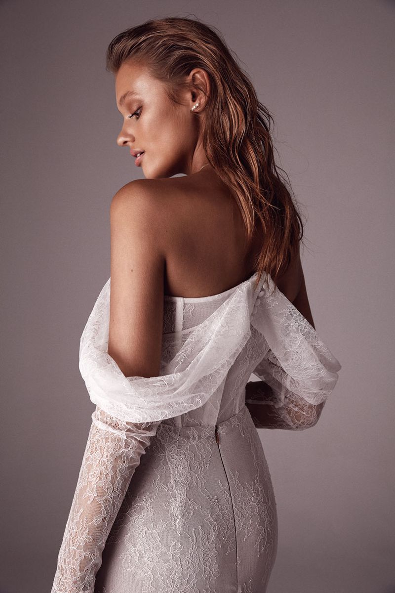 One Day x Sphere Collective: A Collaborative Collection the bridal Bennet gown