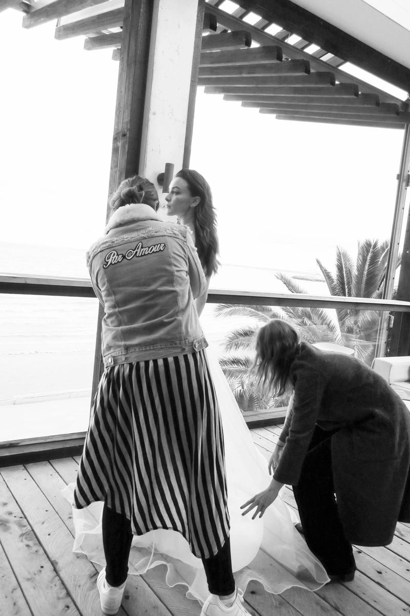 Behind the scenes: Chosen Empire Collection chosen by one day bridal wedding gown
