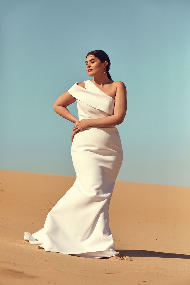 Chosen By One Day: Desert Rose Collection editorial bridal curve lyndel gown