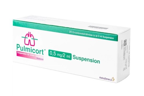 Pulmicort 0,5 mg/2 ml Suspension für einen Vernebler Verpackung Vorderseite
