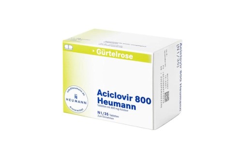 Aciclovir 800 Heumann Tabletten Verpackung Vorderseite