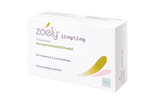Zoely 2,5 mg/1,5 mg Filmtabletten Verpackung Vorderseite
