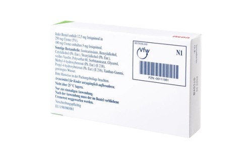 Aldara 5 % Creme Verpackung Rückseite