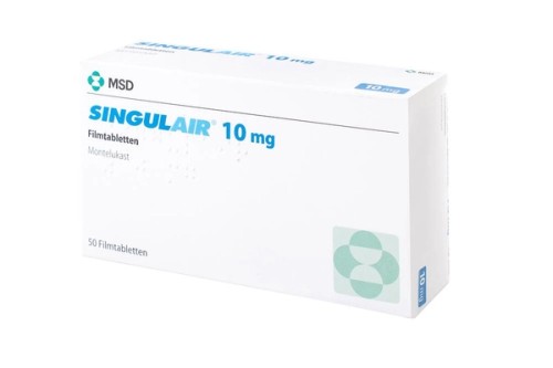 Singulair 10 mg Filmtabletten Verpackung Vorderseite