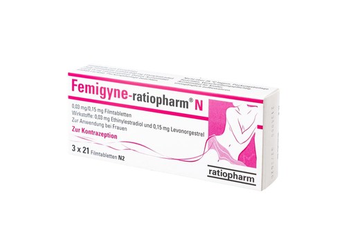 Femigyne ratiopharm N Filmtabletten Verpackung Rückseite