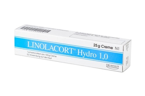 Linolacort Hydro 1,0 Creme Verpackung Vorderseite