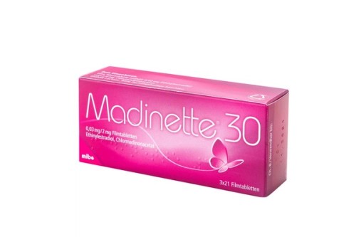 Madinette 30 Filmtabletten Verpackung Vorderseite