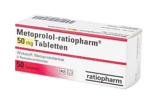 Metoprolol Tabletten Verpackung Rückseite