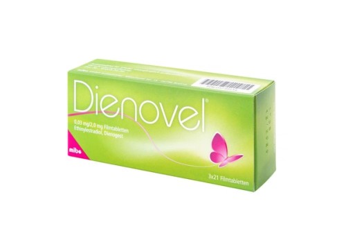 Dienovel 0,03 mg/2,0 mg Filmtabletten Verpackung Rückseite