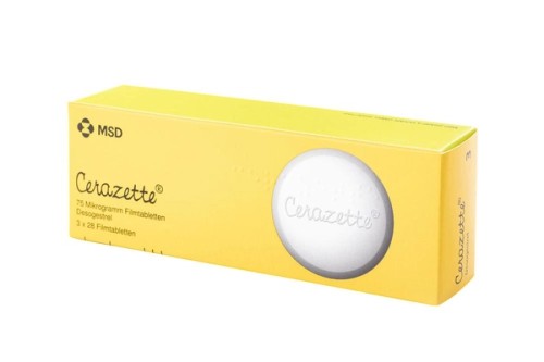 Cerazette 0,075 mg Filmtabletten Verpackung Vorderseite