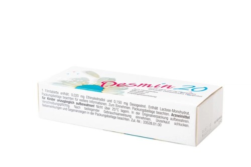 Desmin 20 Filmtabletten Verpackung Oberseite