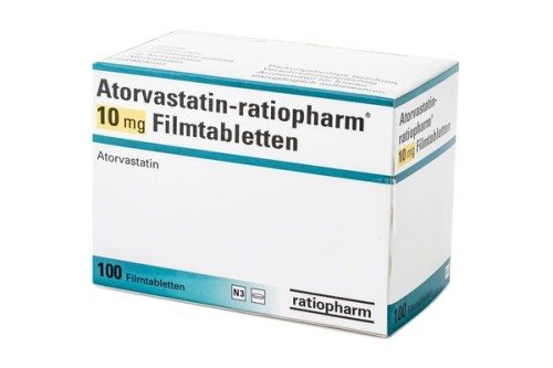 Atorvastatin-ratiopharm Filmtabletten Verpackung Vorderseite