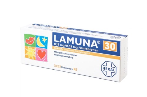 Lamuna 30 0,15 mg/0,03 mg Filmtabletten Verpackung Rückseite
