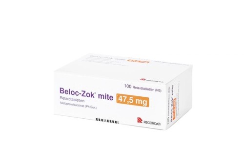 Beloc-Zok mite Retardtabletten Verpackung Oberseite