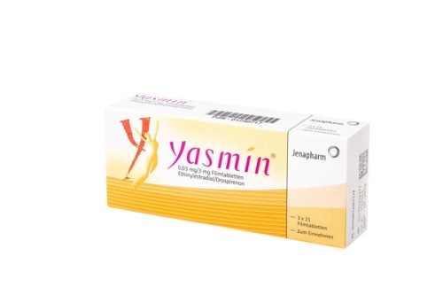 Yasmin 0,03 mg/3 mg Filmtabletten Verpackung Vorderseite