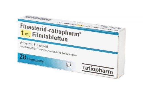 Finasterid ratiopharm 1 mg Filmtabletten Vorderseite