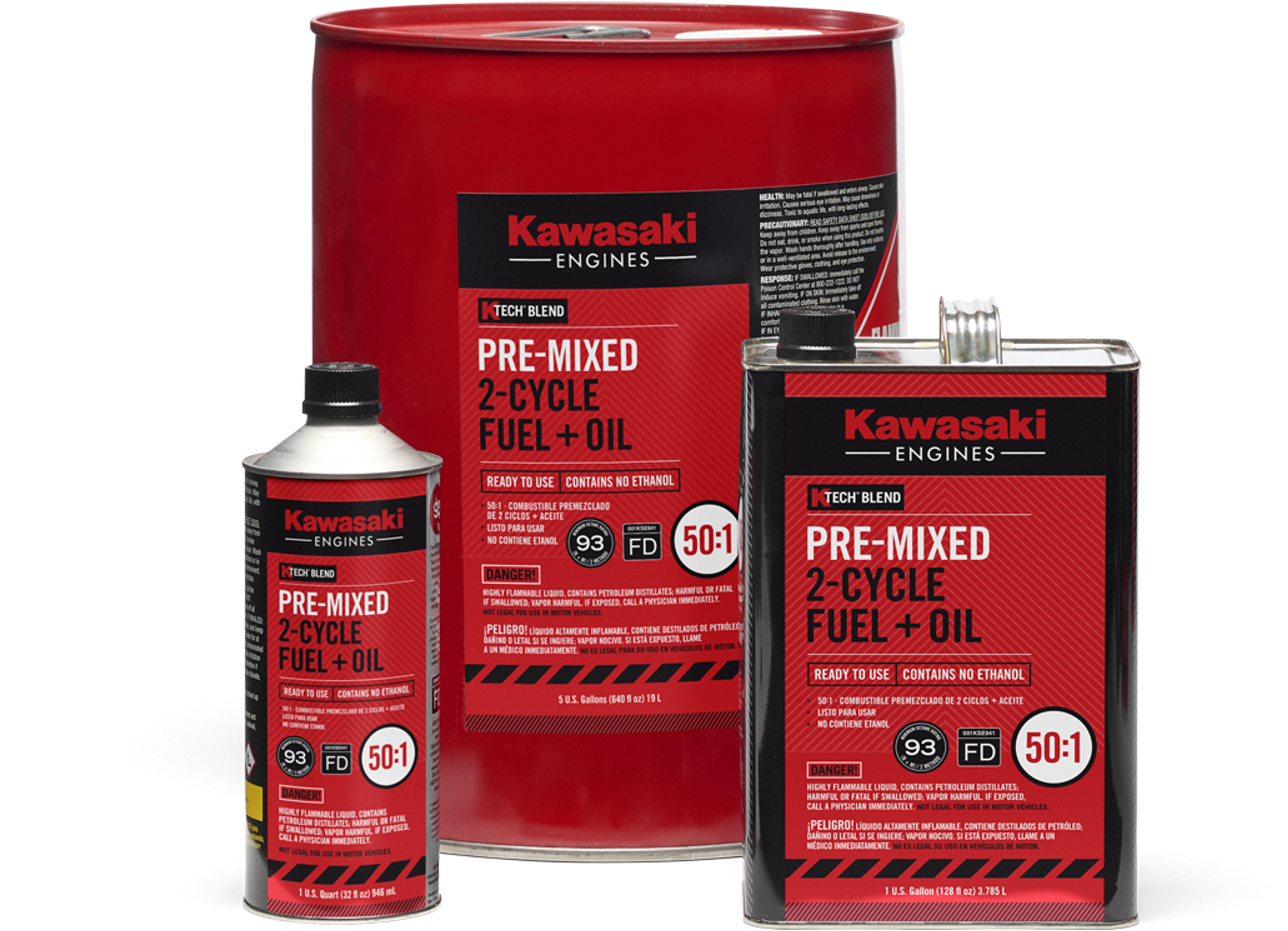Kawasaki KTECH™ BLEND Pre-Mixed 2-Cycle Fuel + Oil