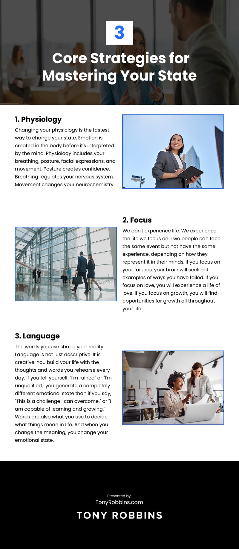 3 Core Strategies for Mastering Your State Infographic