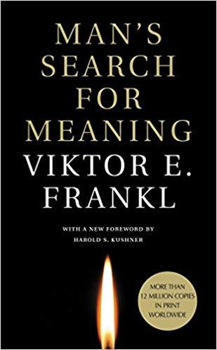 the cover of a book titled man 's search for meaning by viktor e. frankl .