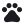 Black paw print