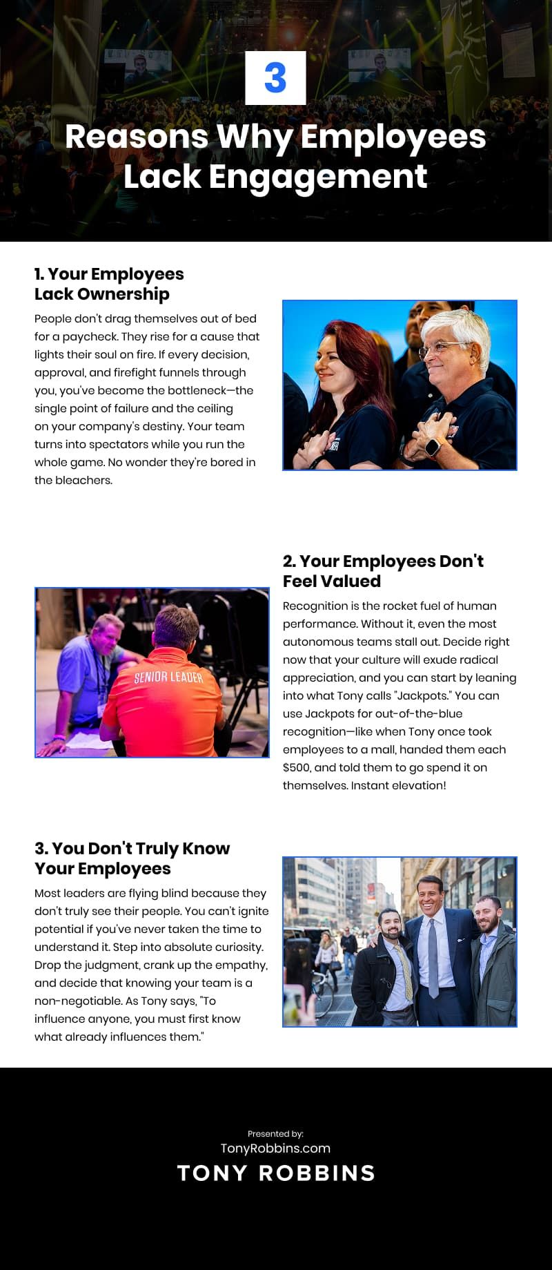 3 Reasons Why Employees Lack Engagement Infographic