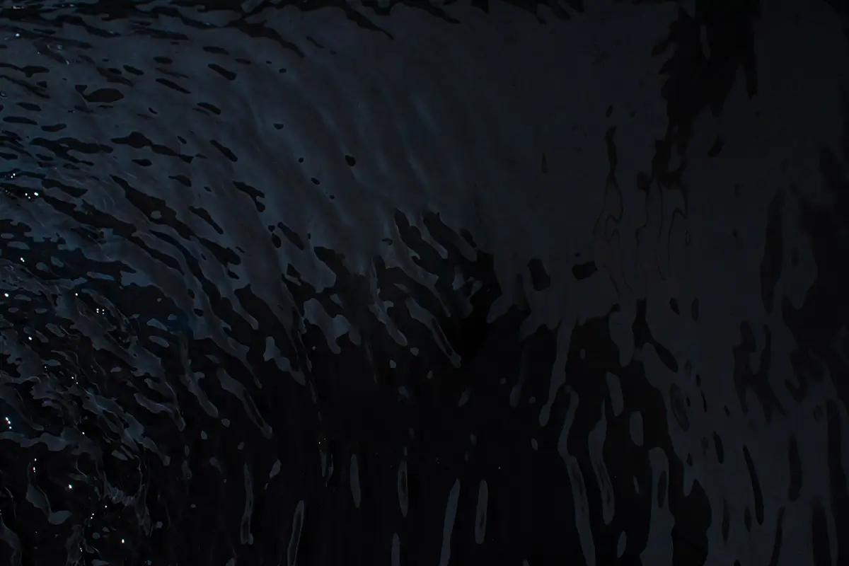 Dark, rippling water surface.