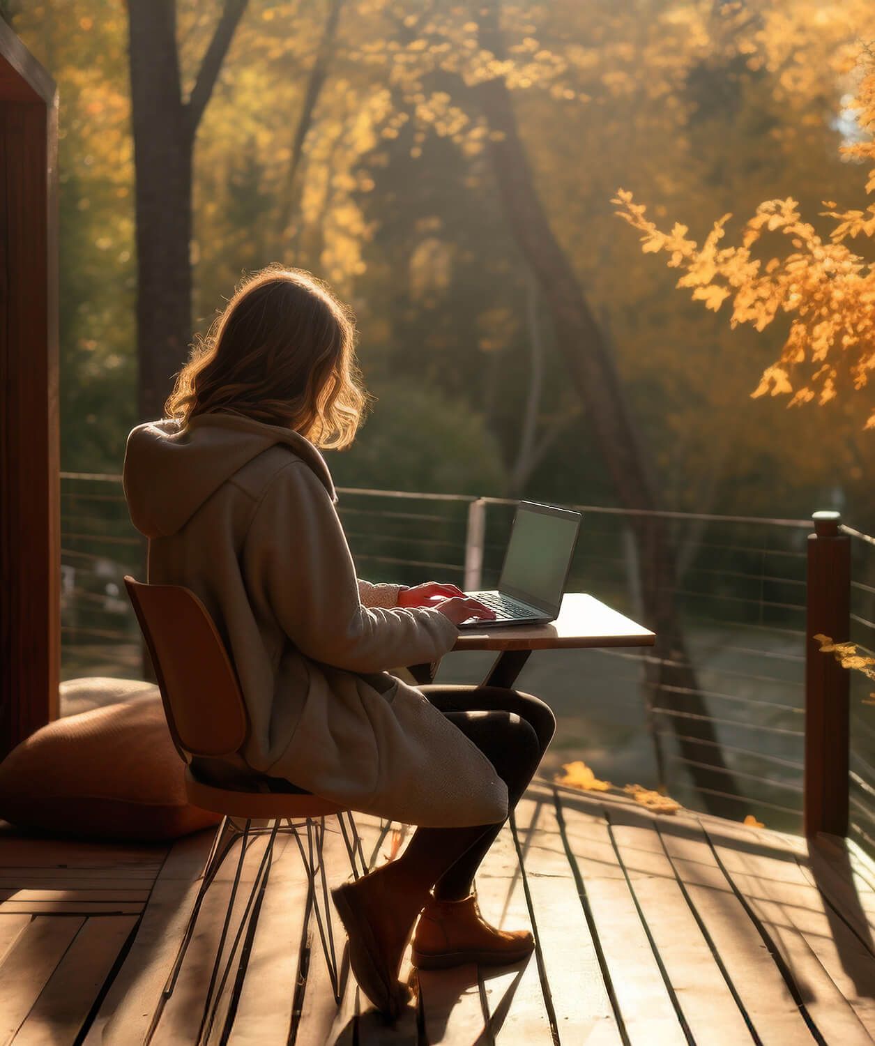 a group of men are sitting around a wooden table having a meeting .