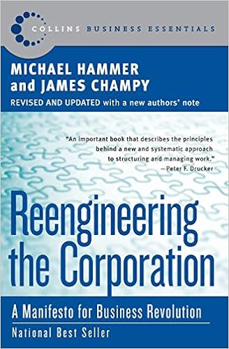reengineering the corporation is a manifesto for business revolution by michael hammer and james champy .
