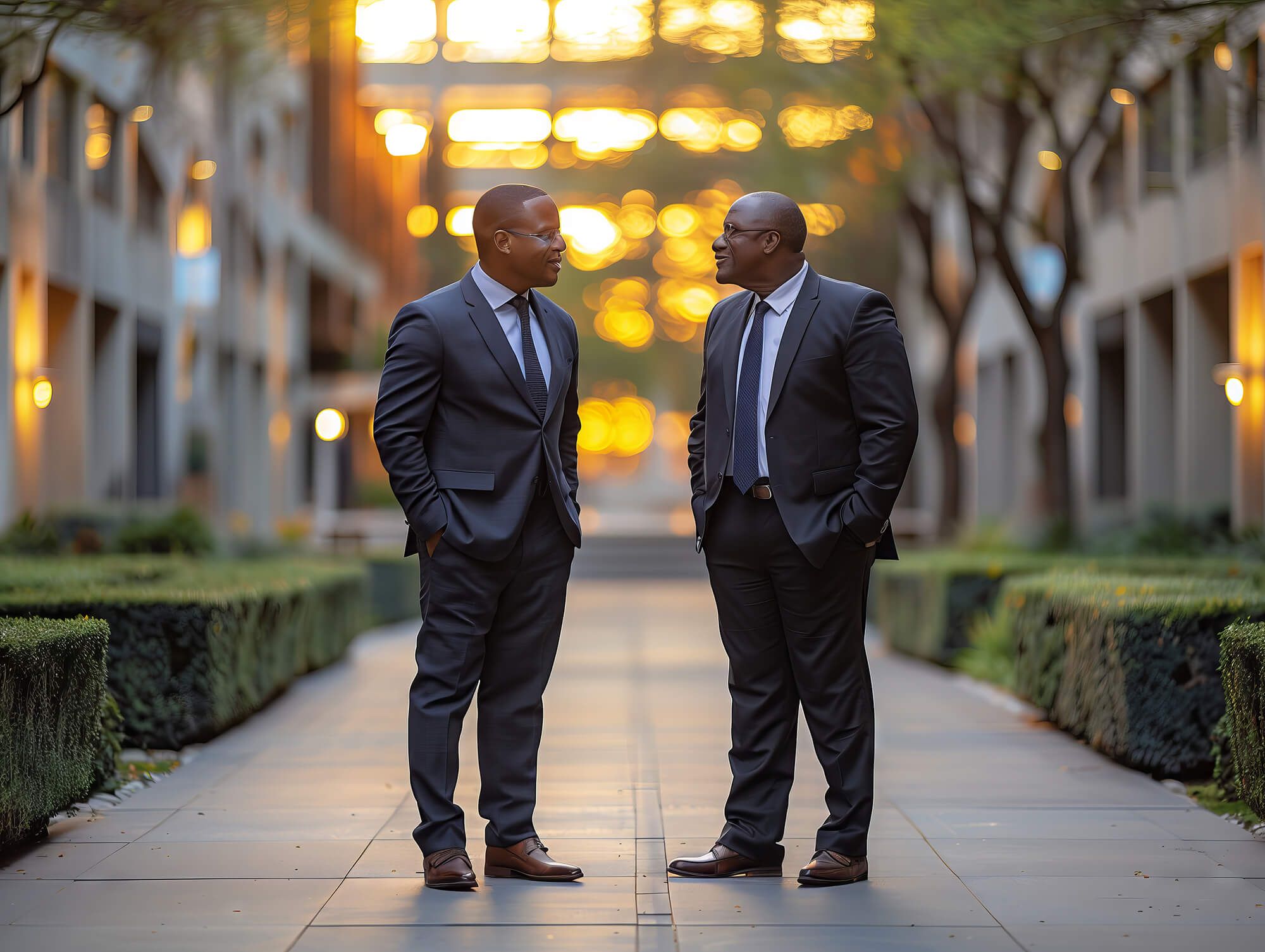 Tony Robbins smiling in a suit and tie.