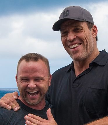 Live better, longer image of Billy Beck & Tony Robbins