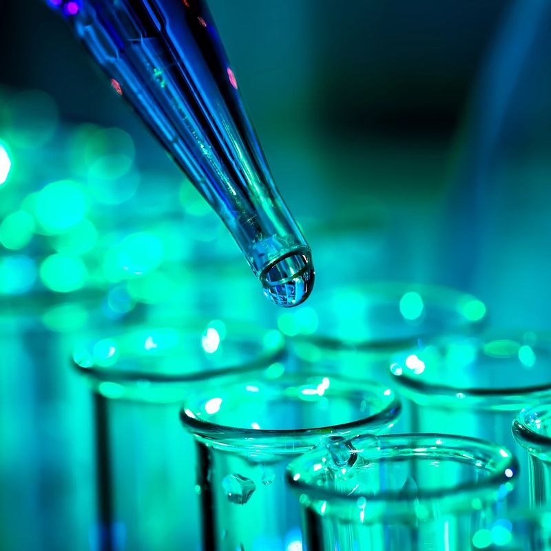 A new system for feeding billions image of a drop of liquid being poured into a test tube in a laboratory