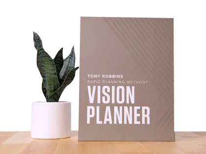 a book titled vision planner by tony robbins