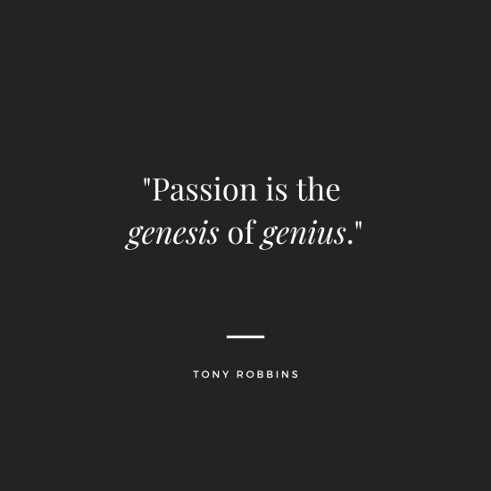 Passion in the genesis of genius