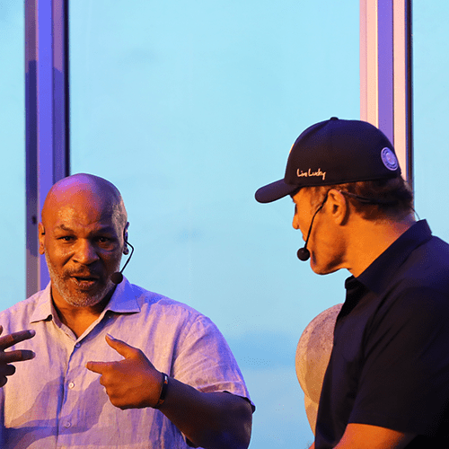 Mike Tyson’s road to a second chance image with Tony Robbins