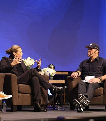 Powerful visionary Martine Rothblatt image with Tony Robbins