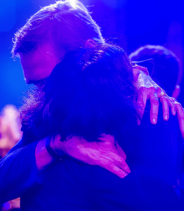 Is it time to let go? Image of couple in an embrace