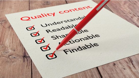 Create quality content