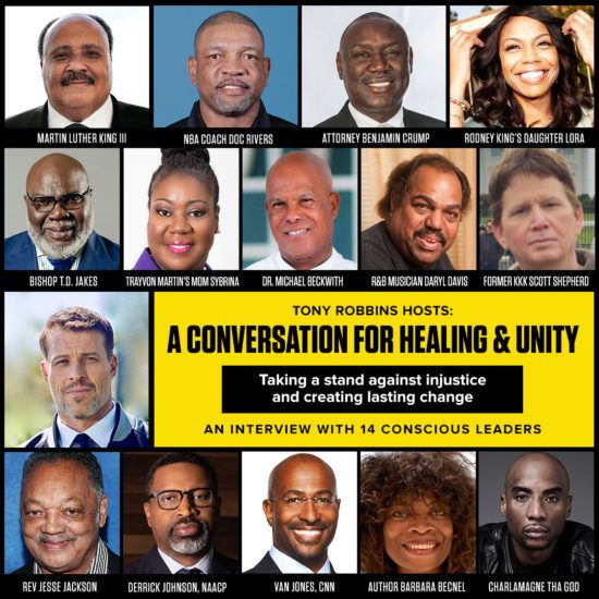 Images of 14 participants in the conversation for healing and unity