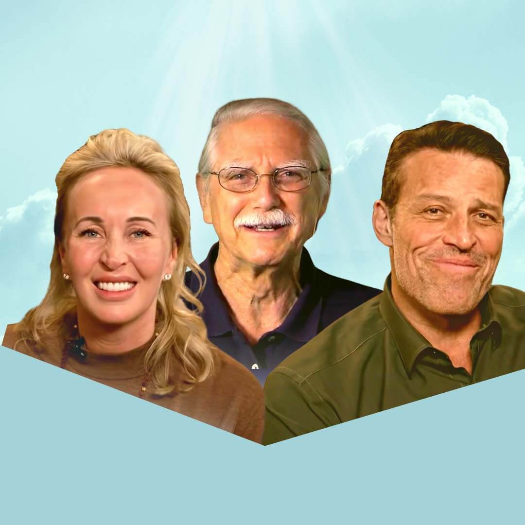 Let it go! Image of Michael Singer and Tony & Sage Robbins