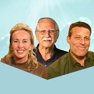 Let it go! Image of Michael Singer and Tony & Sage Robbins