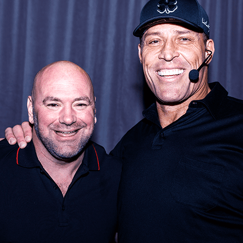 The insatiable Dana White with Tony Robbins